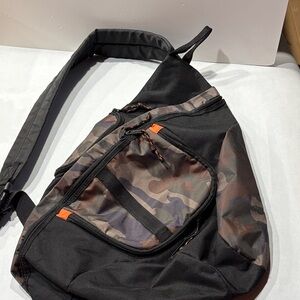 FUEL Camouflage Sling strap CROSSBODY Bag OR use as a daddy diaper bag